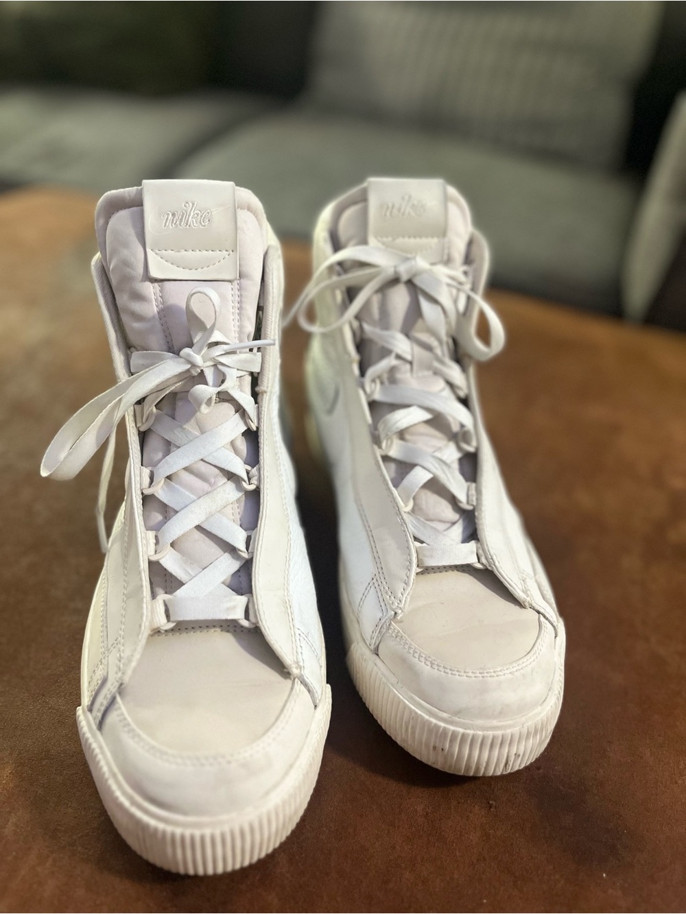 Nike Women’s Off-White High-Top Sneakers